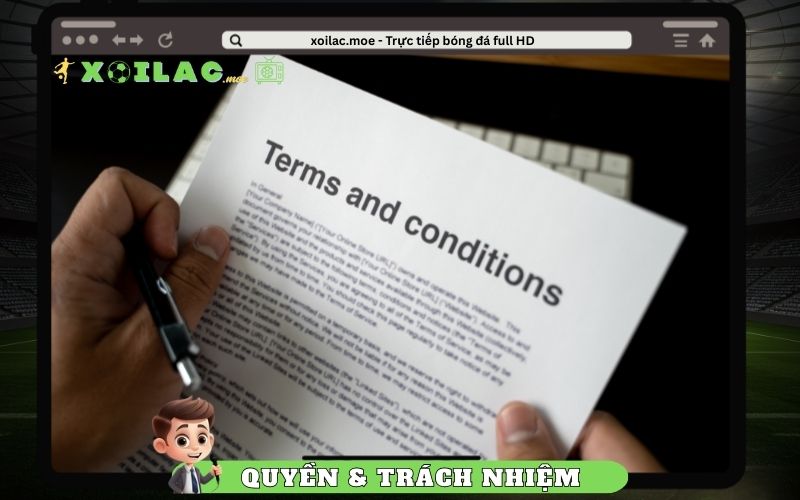 Quyền và trách nhiệm của người dùng tại Xoilac.moe