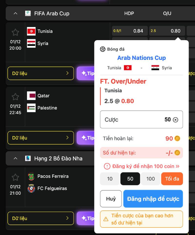 Cách chơi over/under hiệu quả: tư duy thực chiến và đọc trận thông minh