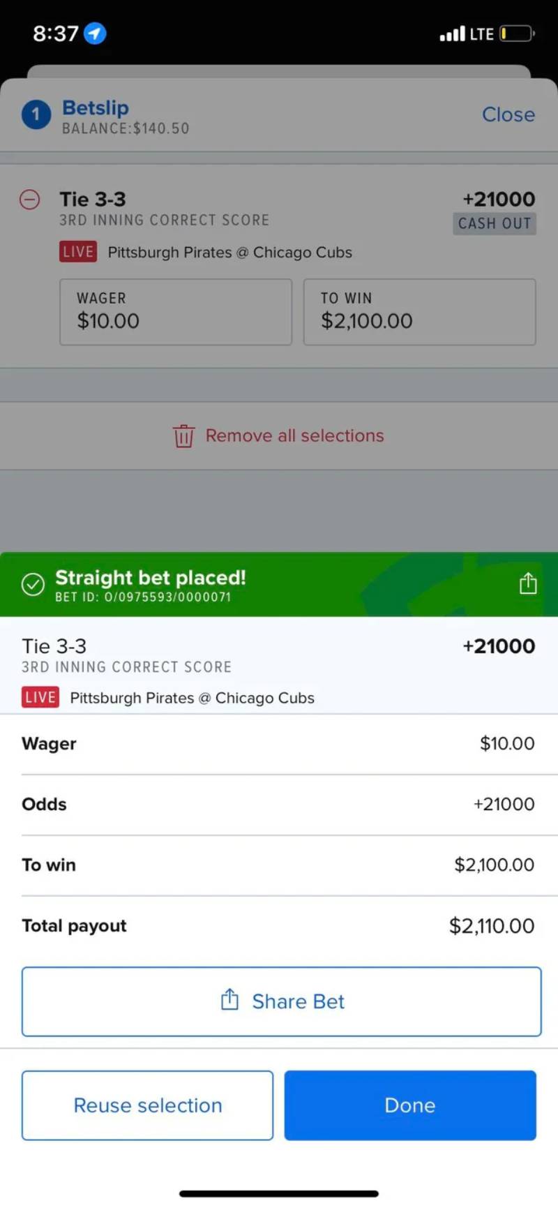 Cược inning đầu tiên là gì?